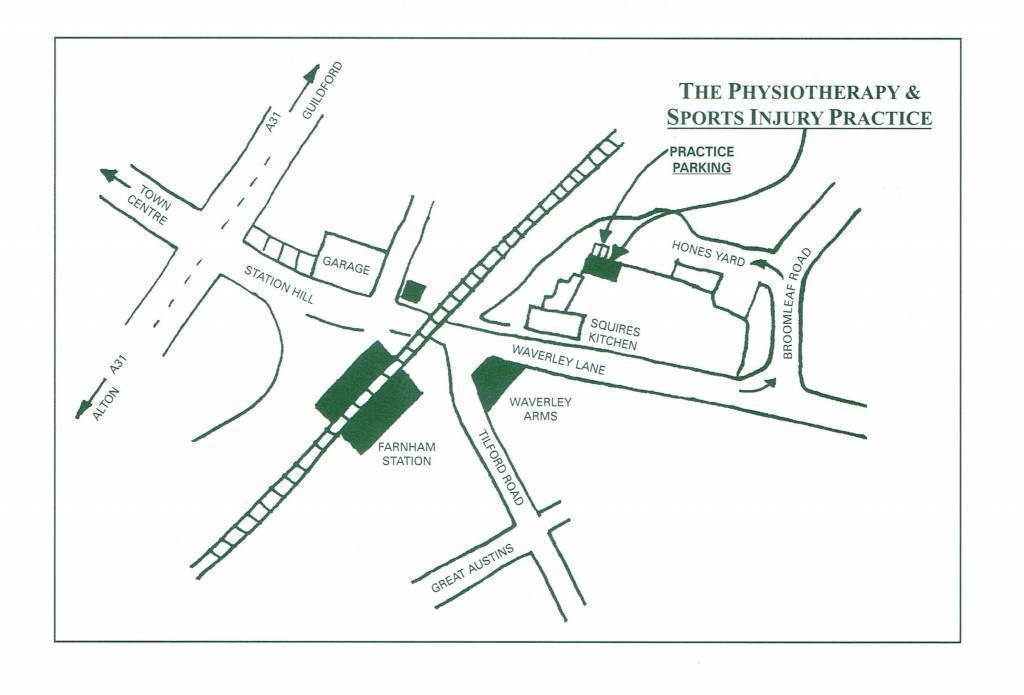 Physiotherapy practice detailed map