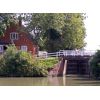 The old lock keepers cottage below Prison bridge on the kennet and Avon Canal Devizes