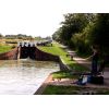 The Caen Hill lock system Devizes.