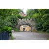 The old railway tunnel under the castle. It is now used as a rifle range.