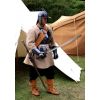 Civil War cavalry officer in his buff (leather) coat and partial cuirasser armour