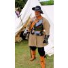 Cavalry officer in partial cuirasser armour holding a light cavalry axe