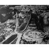 A 1924 aerial photo of Devizes Prison. The demolishing of the prison had started. The central Governors block in the centre has gone  - see next slide.