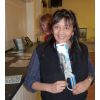 CATHRYN WITH A RAFFLE PRIZE
