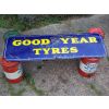 Goodyear Tyres Enamel Sign 1940s available