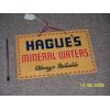 Hagues Mineral Water Card Sign available