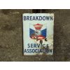 1930s Breakdown Service Association Enamel Sign Double Sided (for restoration) available
