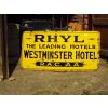 Unique RAC &amp; AA Enamel Sign Westminster Hotel Rhyl Wales available