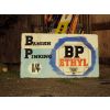 Large BP Ethyl 1920s Banish Pinking Enamel Sign (poorly retouched) available