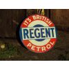 Its British Regent Petrol 1930s Enamel Sign (retouched) available