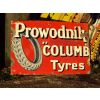 Prowodnik Columb Tyres 1910s Enamel Sign available