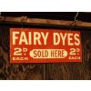 Fairy Dyes Enamel Porcelain Sign (retouched) available