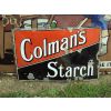 SOLD Colmans Starch Enamel Porcelain Sign