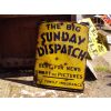 Sunday Dispatch Newspaper Enamel Sign available