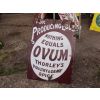Thorleys Ovum poultry Food Egg Enamel Porcelain Sign