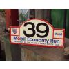 Mobil Oil Economy Run Rally Sign Alloy Metal available