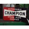 Dependable Champion Sparking Plugs Porcelain Sign available