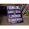 Rare Franklins Ginger Beer Stone Bottle Enamel Sign available