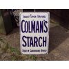 Colmans Starch Insist Boxes Enamel Sign available