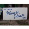 Get Your Players Please Here Enamel Sign available