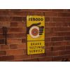 Feroda Brake testing Service Enamel Sign 1930s available