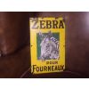 1900s Zebra Grate Polish French Enamel Sign Plaque Ancienne Emaillee available
