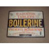 Rarity Boilerine Radiator Tablets Enamel Sign available