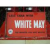 1920s Shell-Mex BP White May Paraffin Enamel Sign Double Sided available