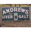 Andrews Liver Salt Enamel Porcelain Sign available