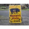 Thorleys Pig Food Enamel Porcelain Sign available