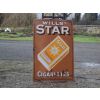 Wills Star Cigarettes Enamel Sign available