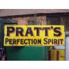 1920s Pratts Perfection Spirit Anglo American Oil Company Enamel porcelain Sign available
