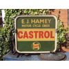 Castrol 1950s Double Sided Alloy Motor Cycle Repairer Sign available