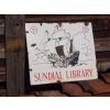 Sundial Library Galleon Enamel Sign available