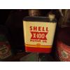 1950s Shell X100 SAE20 Oil Huile Can Bidon available