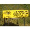 1920s Pendleton Optician Metal Printed Sign available