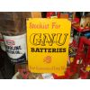 GNU Batteries Stockists Enamel Sign available