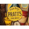 1930s Pratt's Metal Embossed Sign available