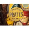 1930s Pratts Embossed Metal Sign available
