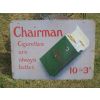 Rarity 1920s Chairman Cigarettes Enamel Sign available
