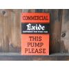 1950s Exide Batteries Petrol Pump Printed Metal Sign available