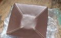Brown Leather Nibble bowl