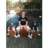 Lion Cajon Active Drum and two Lion Cub Cajon Drums