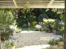 Delightful bed & breakfast in Tunbridge Wells has views across pretty courtyard and gardens. View from twin bedded guest room and the breakfast room.