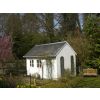 The little house is a feature at the bottom of the surrounding gardens and is not let for B & B
