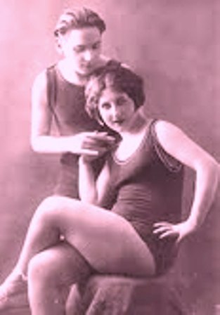 couple in swimsuit