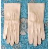 Cream Leather Gloves