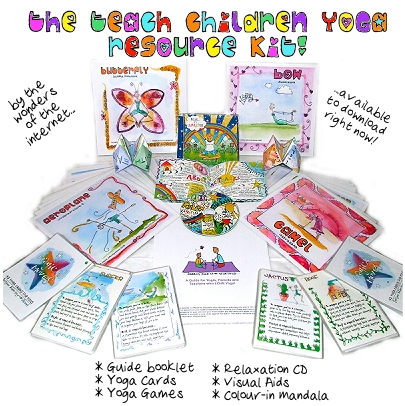 The downloadable Teach Children Yoga resource kit