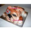 Bulldog Cake with Union Jack Flag