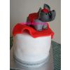 Elephant on cake